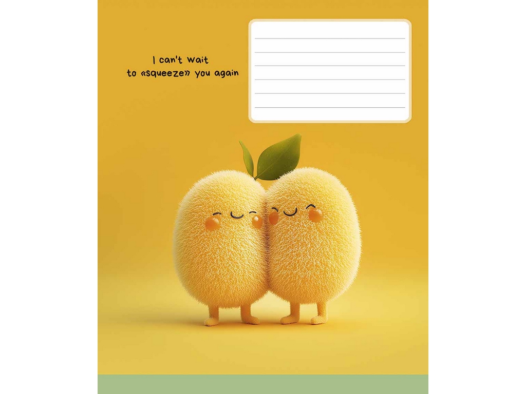 Зошит учнівський Mini friends у лінію 18 аркушів, Школярик 018-3574L (ціна за 1шт)