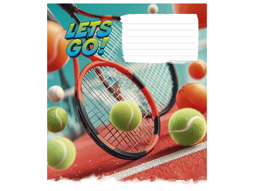 Зошит у лінію Let’s Go! 018-3678L, 18 аркушів, ВД-лак, 5 видів (ціна за 1шт), Школярик