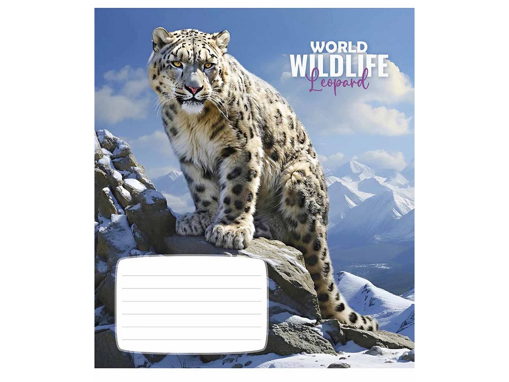 Зошит лінію Wildlife 018-3679L, 18 аркушів, ВД-лак, 5 видів (ціна за 1шт), Школярик