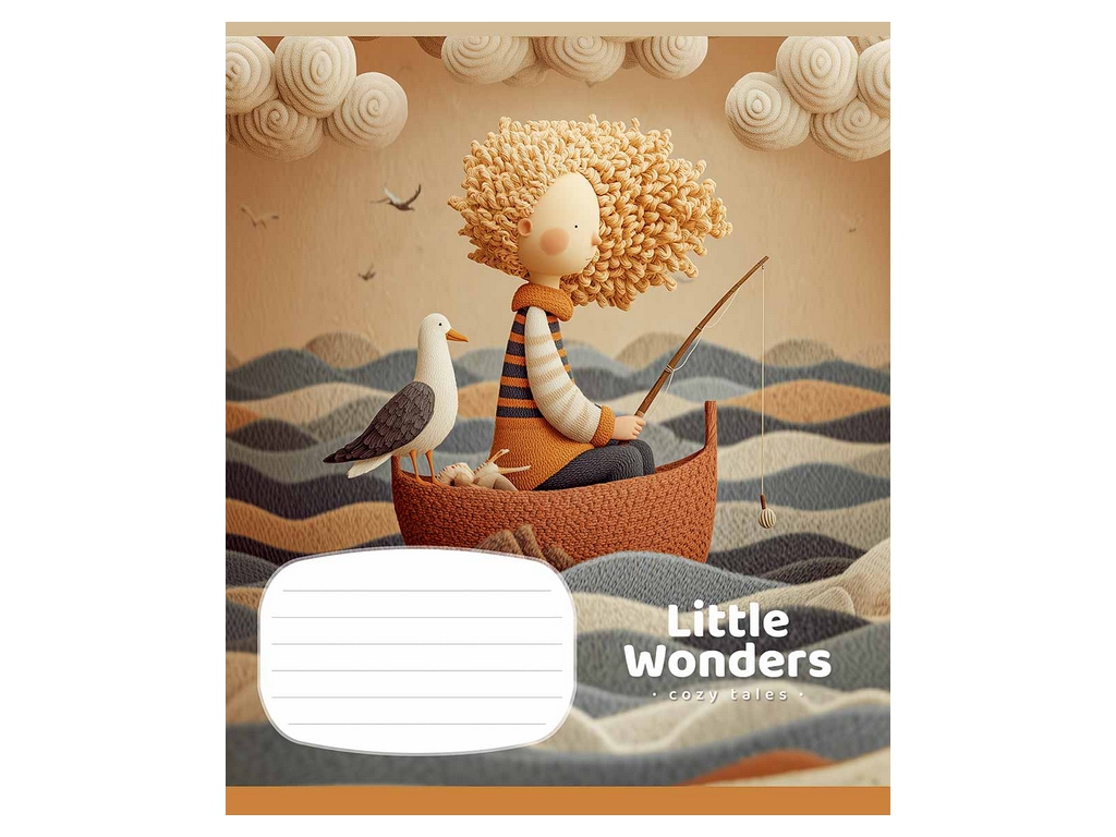 Зошит у клітинку Little Wonders, 18 аркушів, 5 видів (ціна за 1шт), Школярик