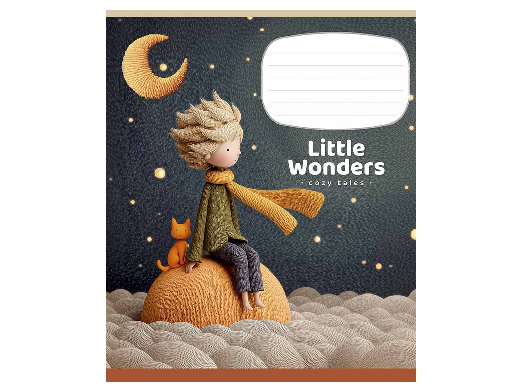 Зошит у лінію Little Wonders, 18 аркушів, 5 видів (ціна за 1шт), Школярик