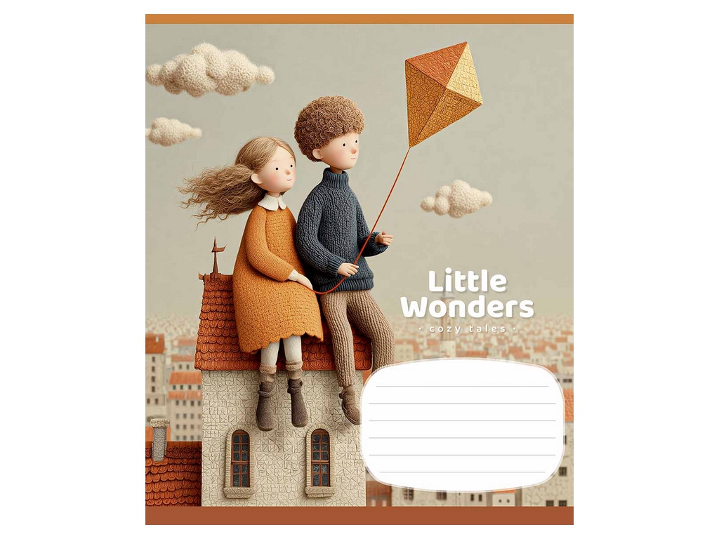 Зошит у лінію Little Wonders, 18 аркушів, 5 видів (ціна за 1шт), Школярик