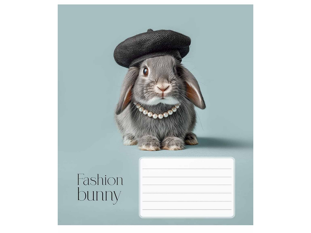 Зошит учнівський 18 аркушів, у клітинку,"Fashion pets", Школярик 018-3687K