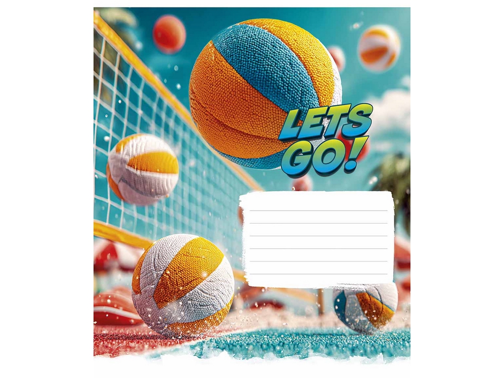 Зошит у лінію Let’s Go! 024-3678L, 24 аркуші, ВД-лак, 5 видів (ціна за 1 шт), Школярик