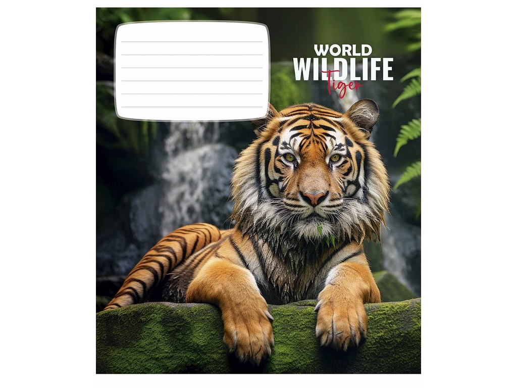 Зошит учнівський 24 аркуші, у клітинку, "Wildlife", Школярик 024-3679K