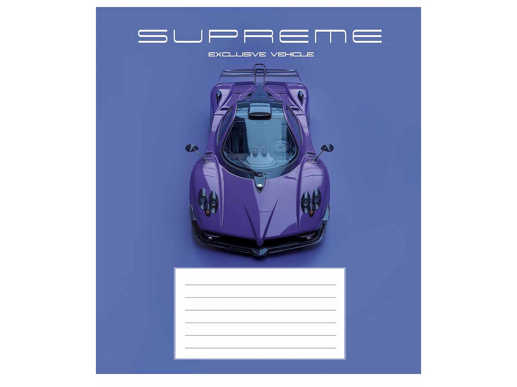Зошит у клітинку Star Supreme vehicle 024-3691K, 24 аркуші, ВД-лак, 5 видів (ціна за 1шт), Школярик