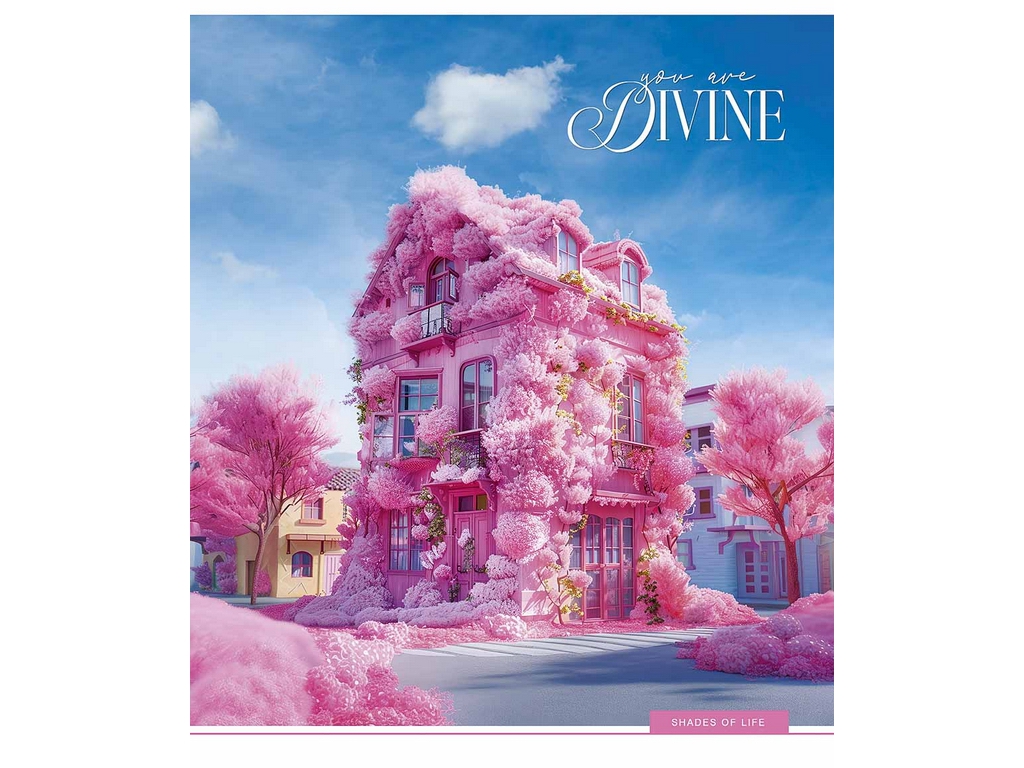 Зошит у клітинку Fantasy life Школярик 036-3475K 36 арк., УФ-лак,5 видів (ціна за 1шт), Школярик