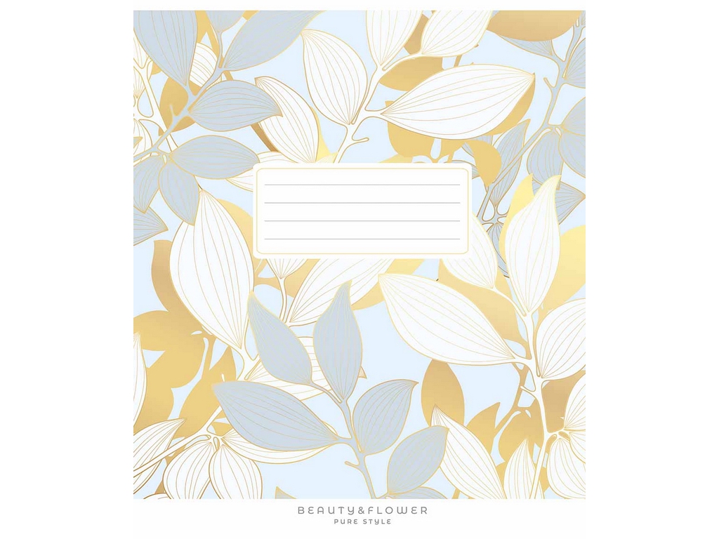 Зошит 048-3341L Beauty&flower, 48 арк., у лінію,5 видів (ціна 1шт),  Школярик