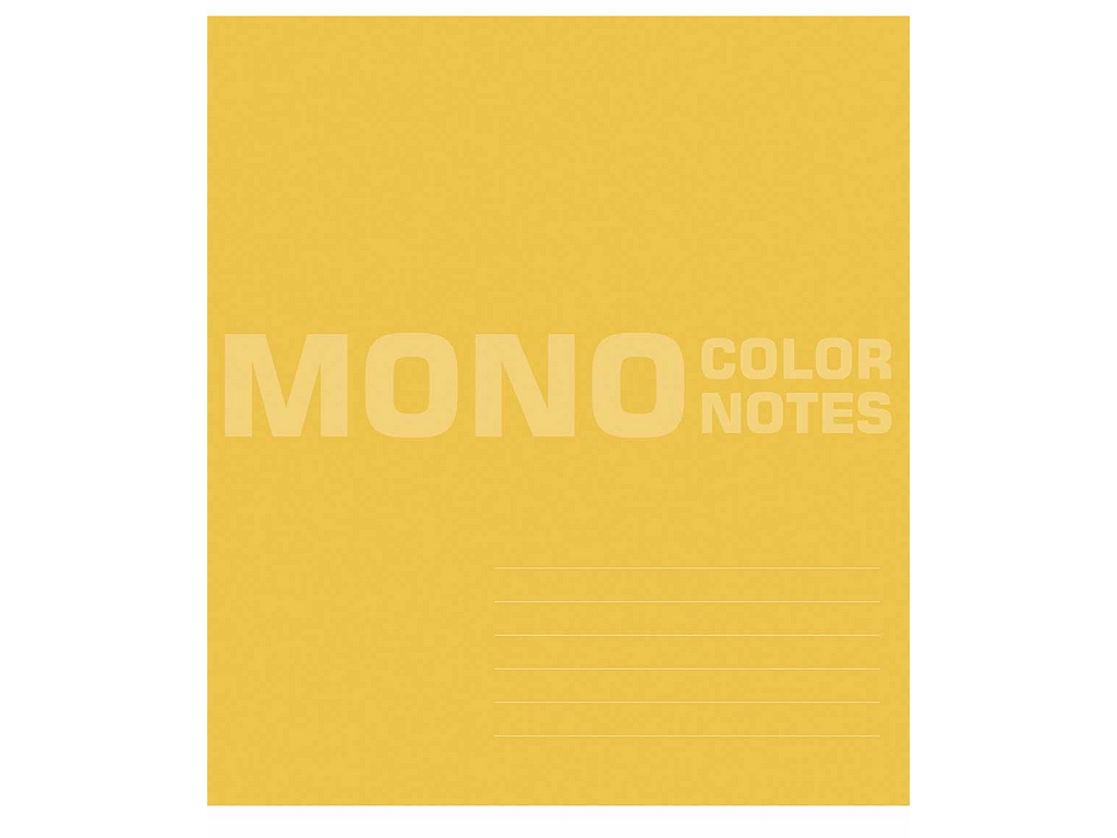 Зошит у лінію 048-3650L Mono color notes, 48 арк., ВД-лак, 5 видів (ціна за 1шт), Школярик