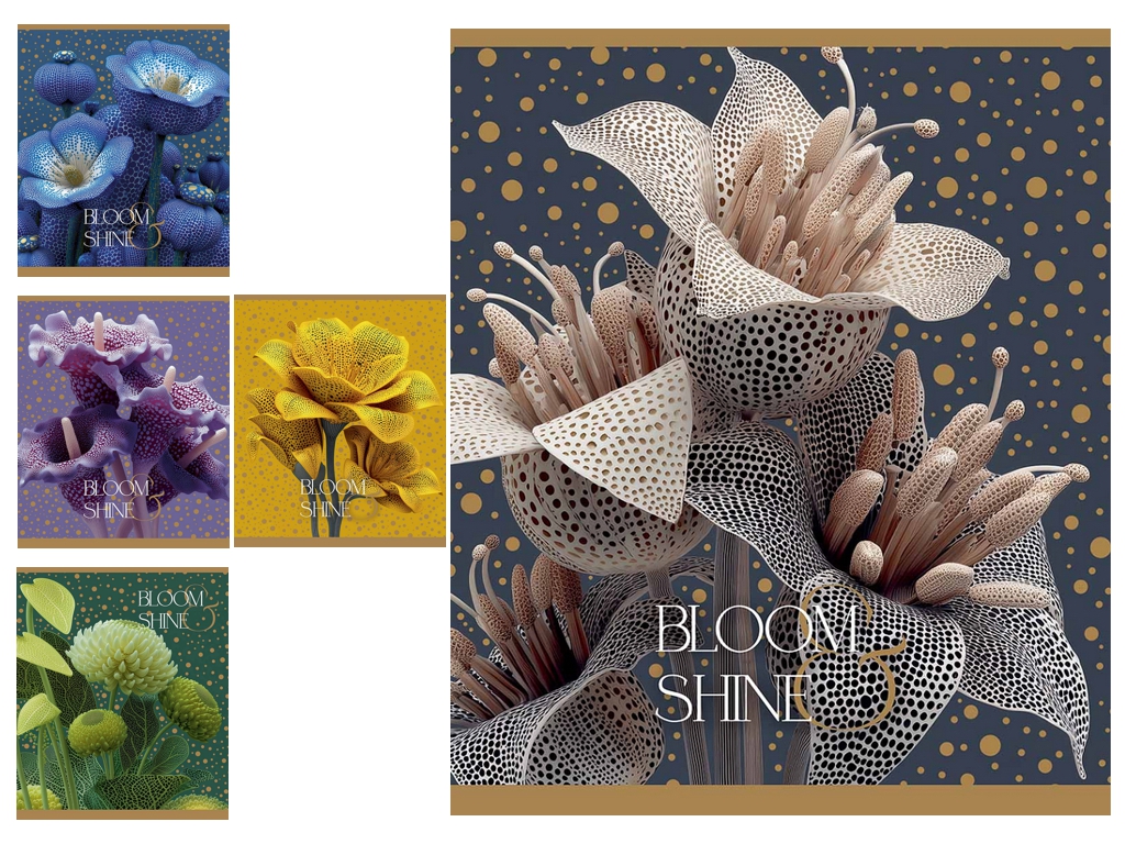 Тетрадь общая в клетку Школярик Magic Flowers, 60 листов, микс видов, цена за 1 шт