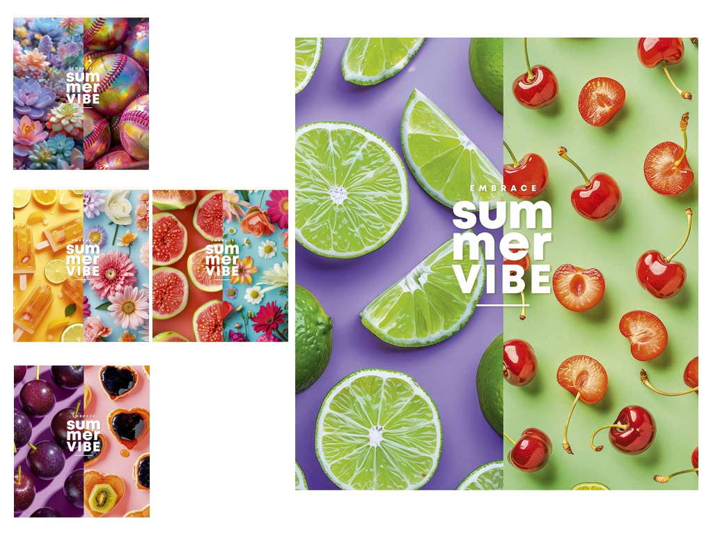 Зошит загальний у клітинку Star Summer Vibe 060-3748K, 60 аркушів, мікс, ціна за 1 шт