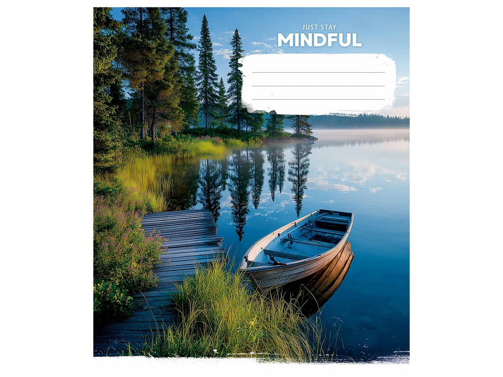 Зошит загальний у клітинку Star Just Stay Mindful 060-3764K, 60 аркушів,  мікс, ціна за 1 шт