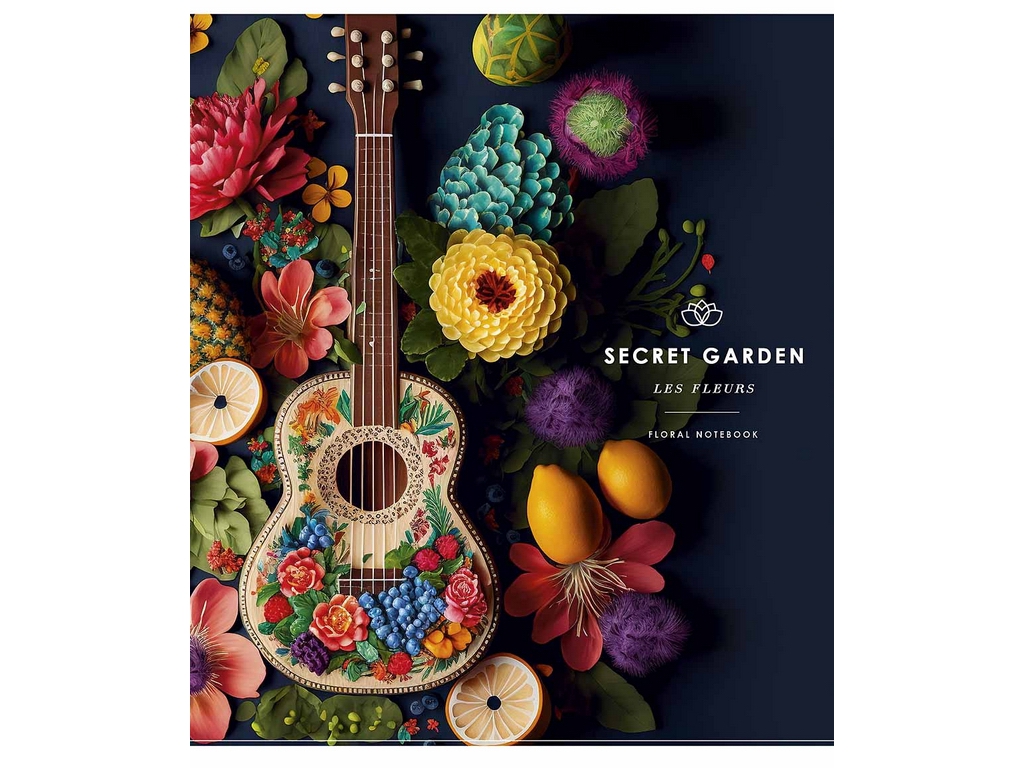 Зошит у клітинку 096-3426K Secret garden 96 аркушів, ВД-лак, 5 видів (ціна за 1шт), Школярик