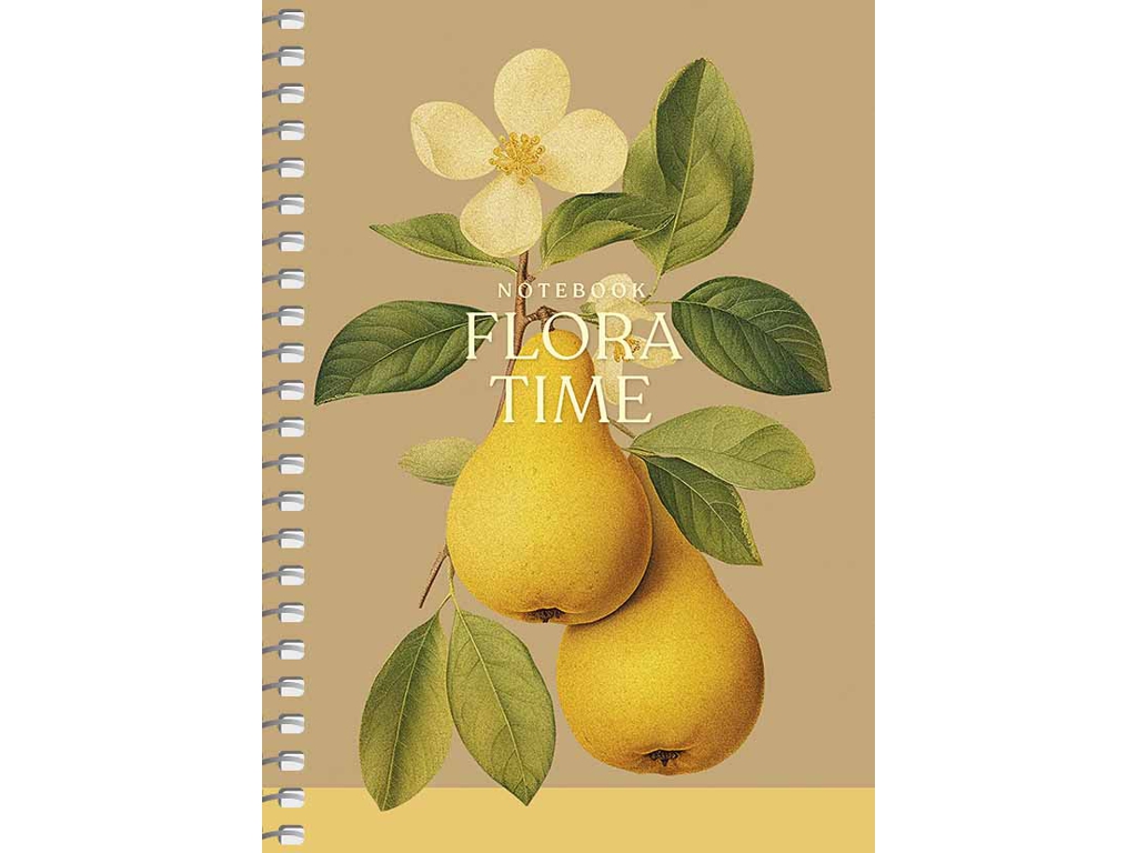Тетрадь А6 на спирали We Grow Ideas, 80 листов, в клетку, крафт-картон, микс видов