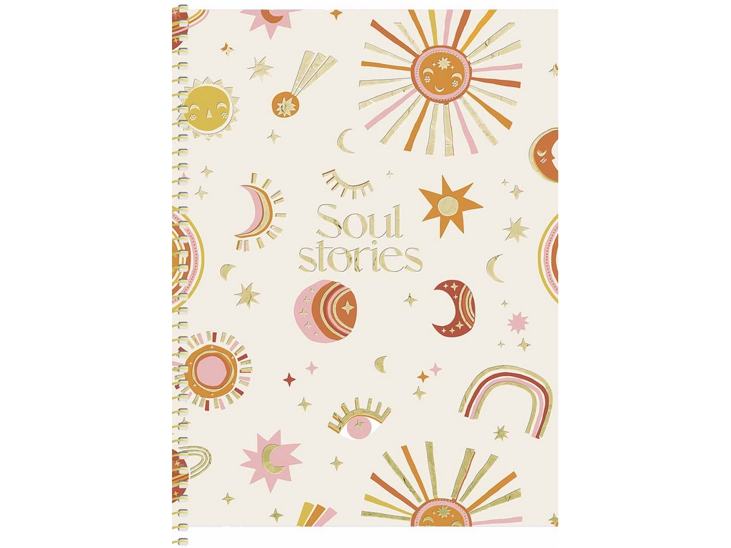Тетрадь В5 на спирали Soul Stories, 80 листов, в клетку, микс видов