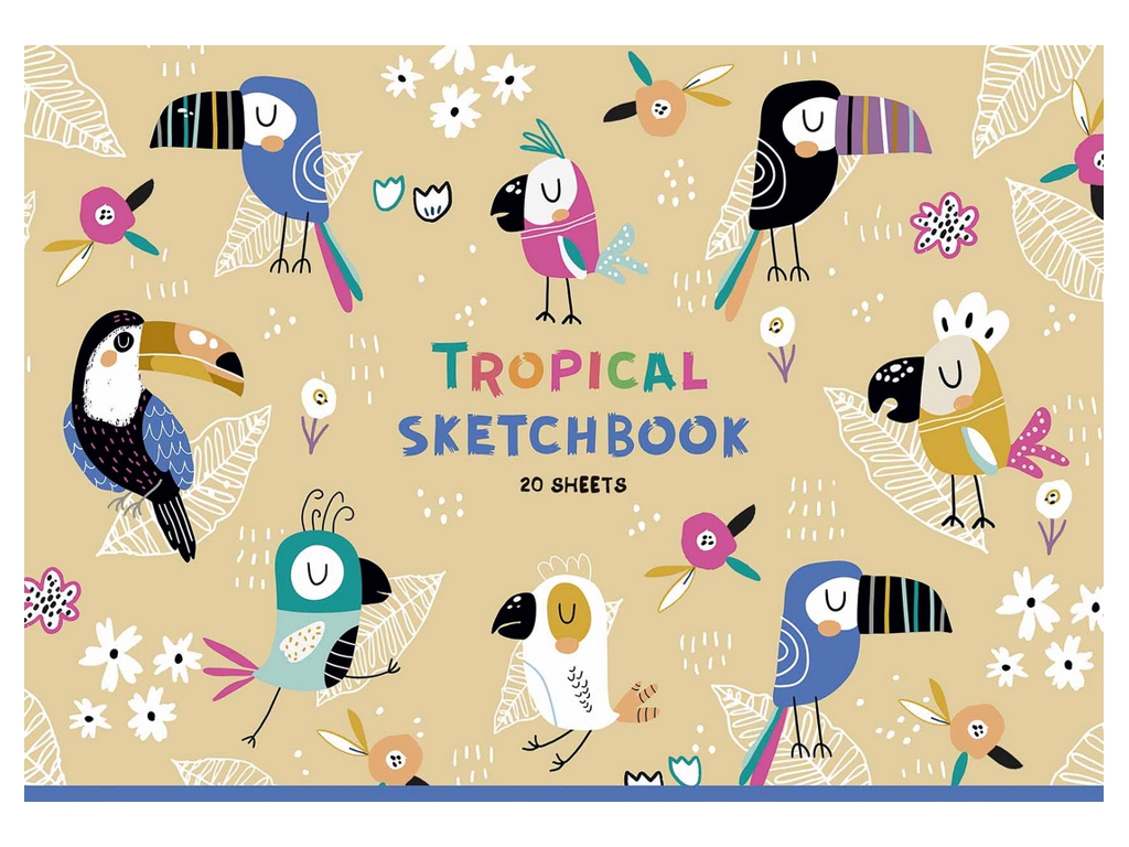 Альбом для малювання Star Desert Sketchbook, А4, 20 аркушів, мікс видів