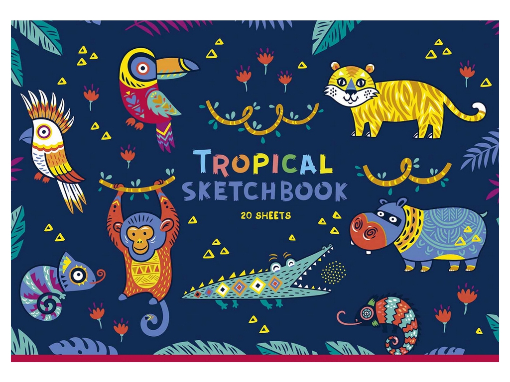 Альбом для малювання Star Desert Sketchbook, А4, 20 аркушів, мікс видів