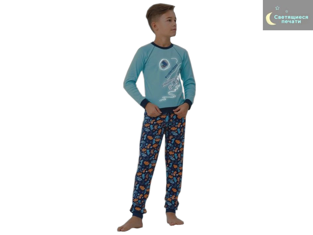 Піжама для хлопчика. Інтерлок софт (зріст 86, вік 1,5 року). ТМ Smil