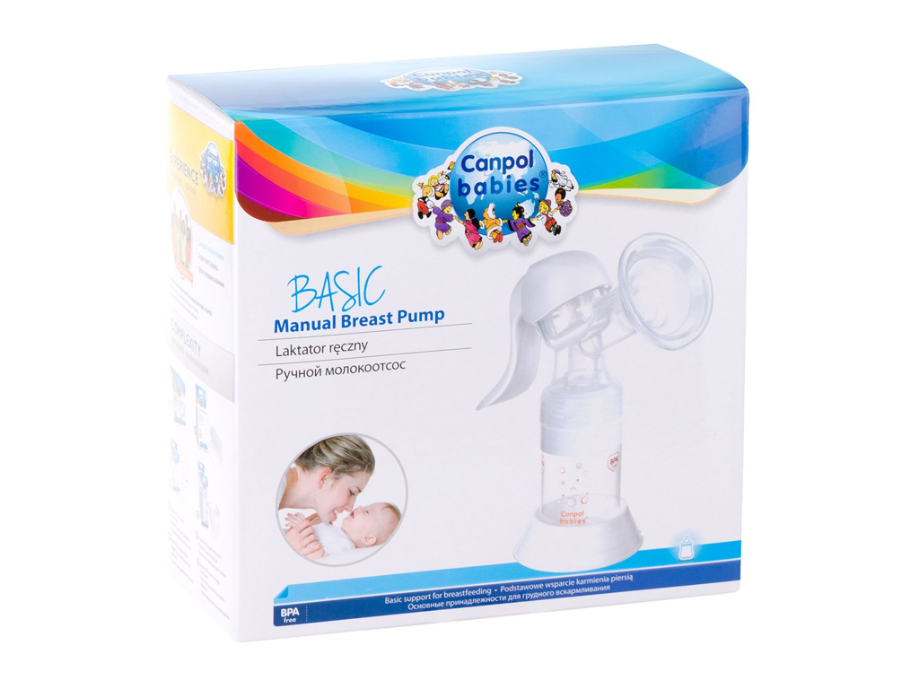 Молокоотсос ручной Basic. Canpol Babies 12/205