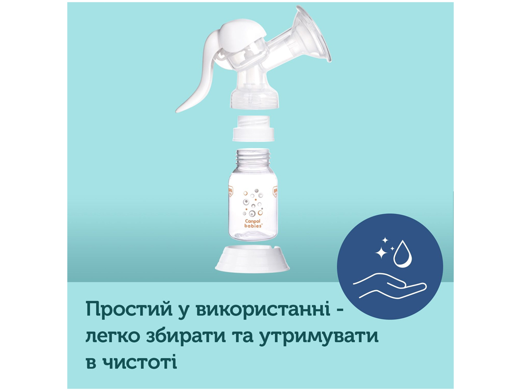 Молокоотсос ручной Basic. Canpol Babies 12/205