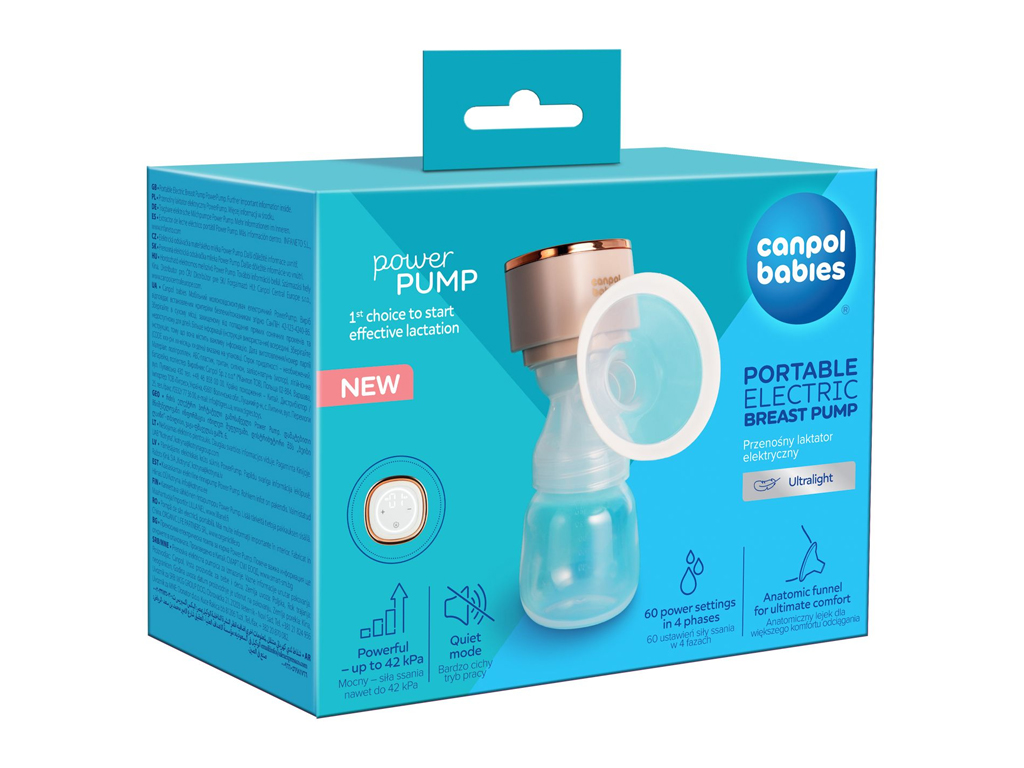 Молокоотсос портативный электрический PowerPump, Canpol babies 20/107
