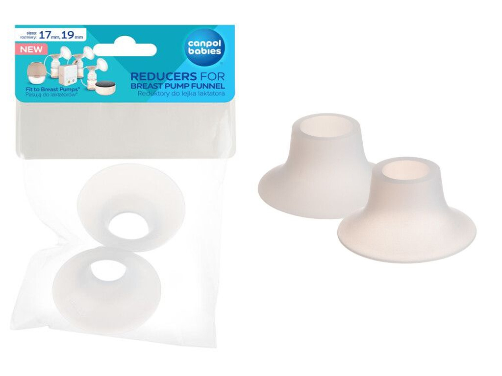 Переходники 17мм и 19 мм, для молокоотсоса Hands-Free, Canpol babies 20/109