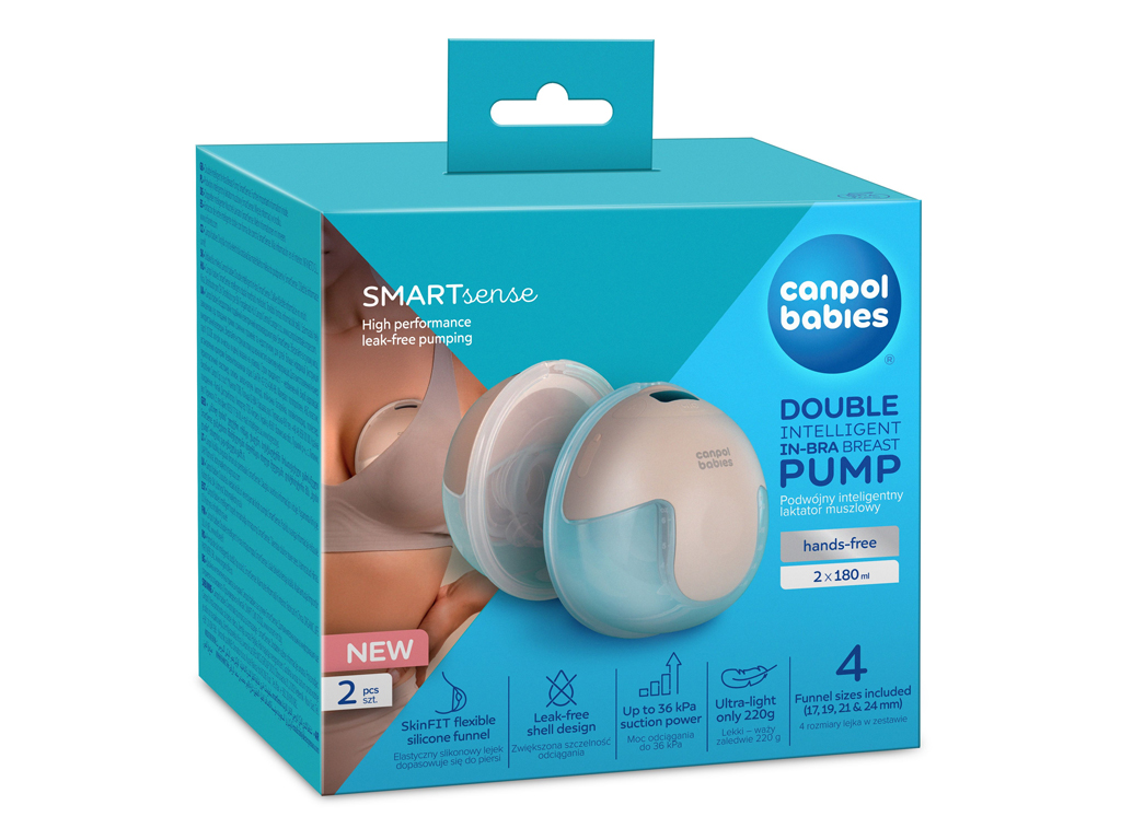 Беспроводной двойной электрический молокоотсос SmartSense, Canpol babies 20/116