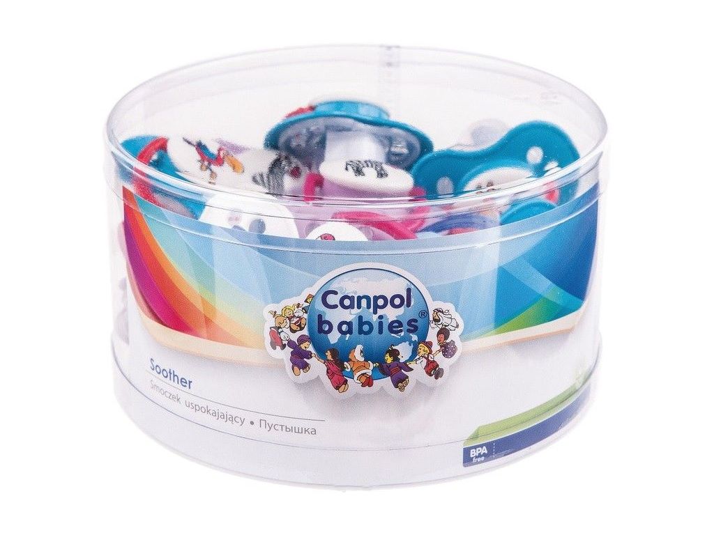 Пустышка силиконовая круглая, 0-6 мес., 20 шт., 22/520, Canpol Babies