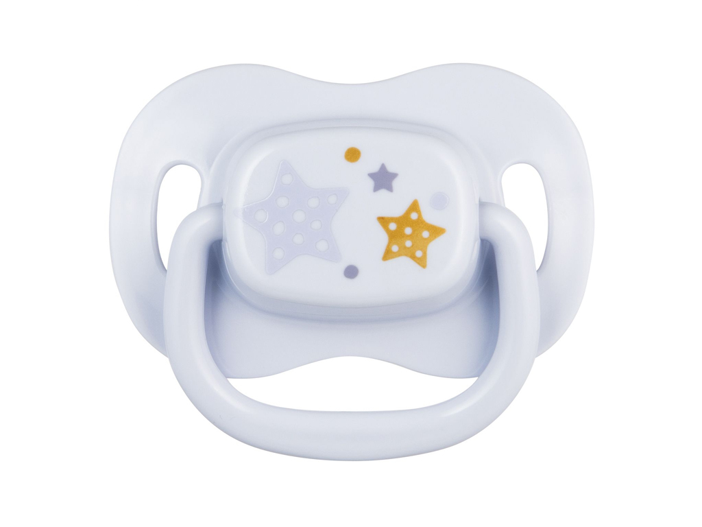 Пустышка силиконовая симметричная 0-6 м Newborn baby - голубая, Canpol babies 22/580_blu_new