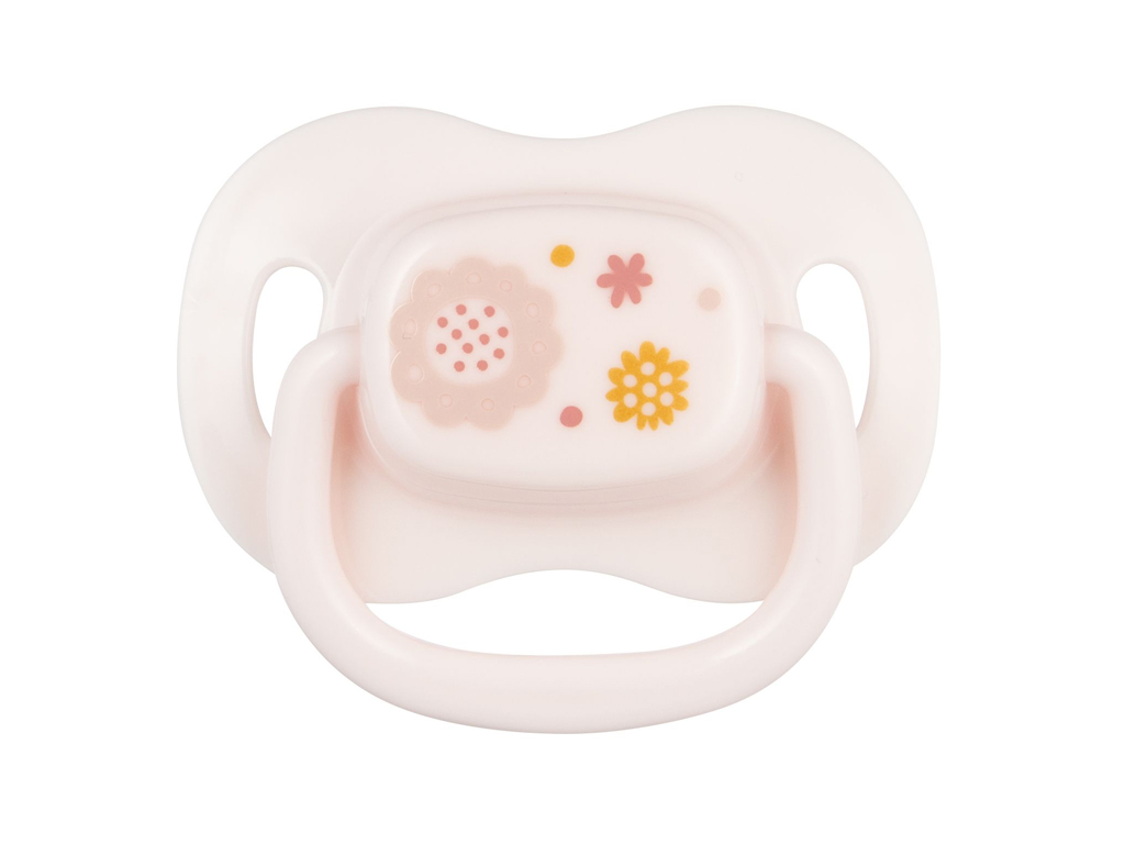 Пустышка силиконовая симметричная 0-6 м Newborn baby - розовая, Canpol babies 22/580_pin_new