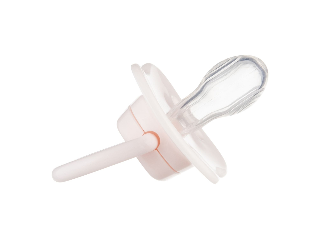 Пустышка силиконовая симметричная 6-18 м Newborn baby - розовая, Canpol babies 22/581_pin_new