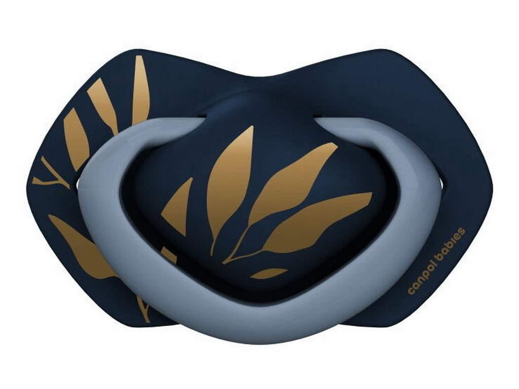 Пустышка силиконовая, Gold, 2 шт, 18 мес+, 22/666_BLU, Canpol Babies