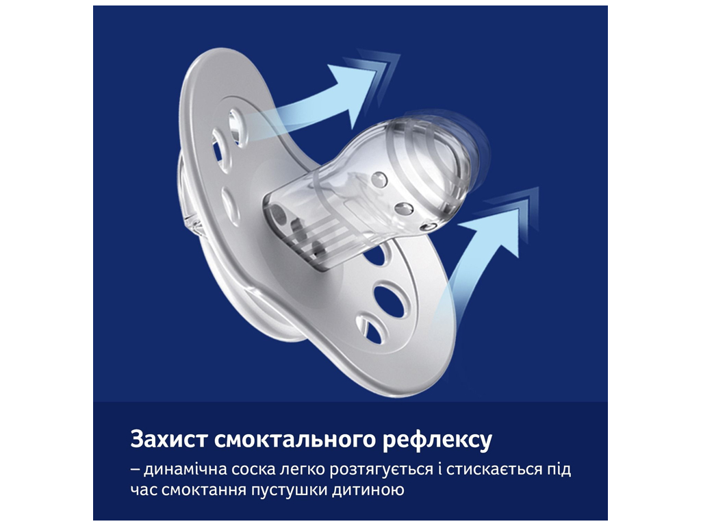 Пустышка силиконовая динамическая 6-18 мес 2 шт. Blossom – голубая. LOVI 22/923boy