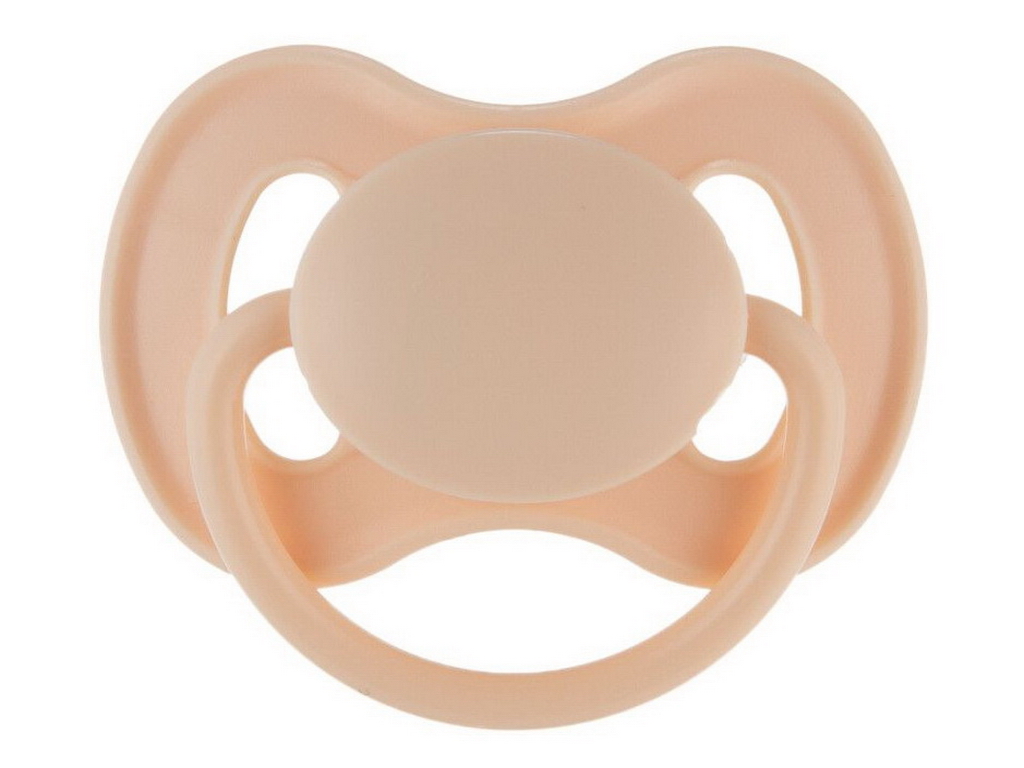 Пустышка круглая Nude Кремова, латекс, 0-6 мес., 23/223_cre, Canpol Babies