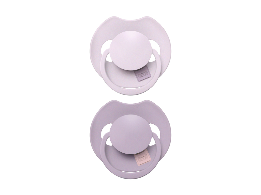 Пустышка силиконовая динамическая Prime 18+ мес 2 шт Lilac/Violet. LOVI 34/423