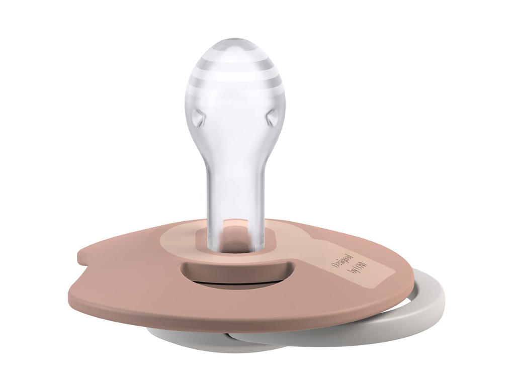 Пустышка силиконовая динамическая Prime 18+ мес 2 шт Ivory Glow/Blush Glow, LOVI 34/438