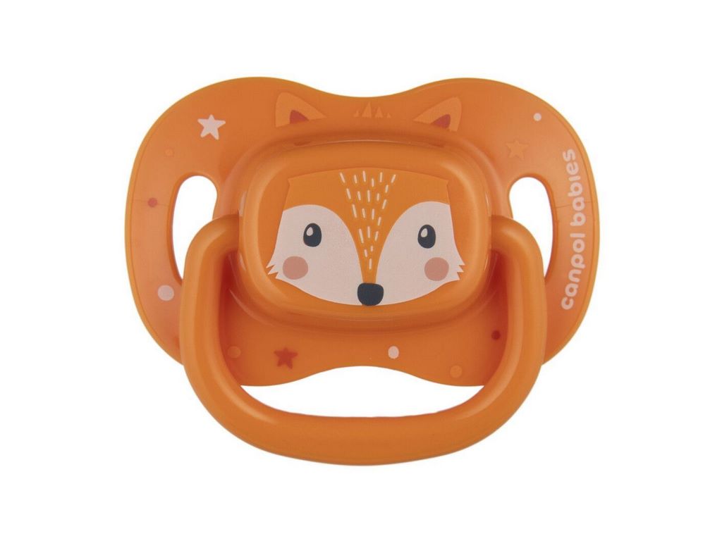 Пустышка силиконовая симметричная Cute Animals, 6-18 мес, 34/925_ora, Canpol Babies