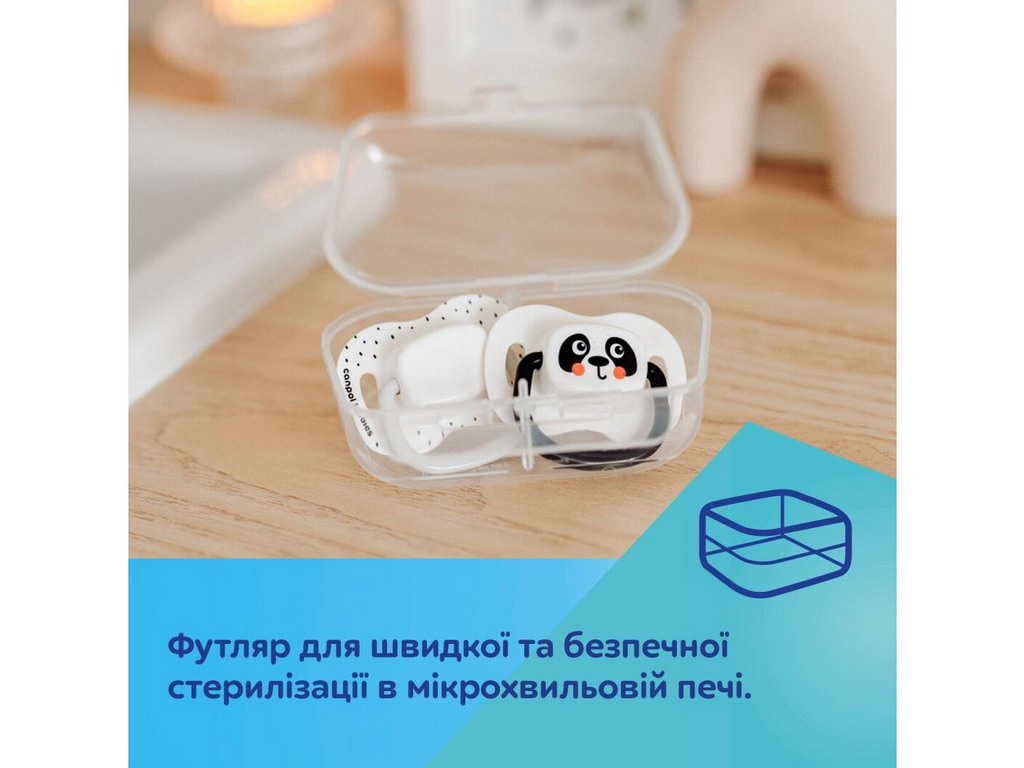 Пустышка силиконовая, BabiesBoo, 2 шт, 18 мес+, 34/929_WHI, Canpol Babies