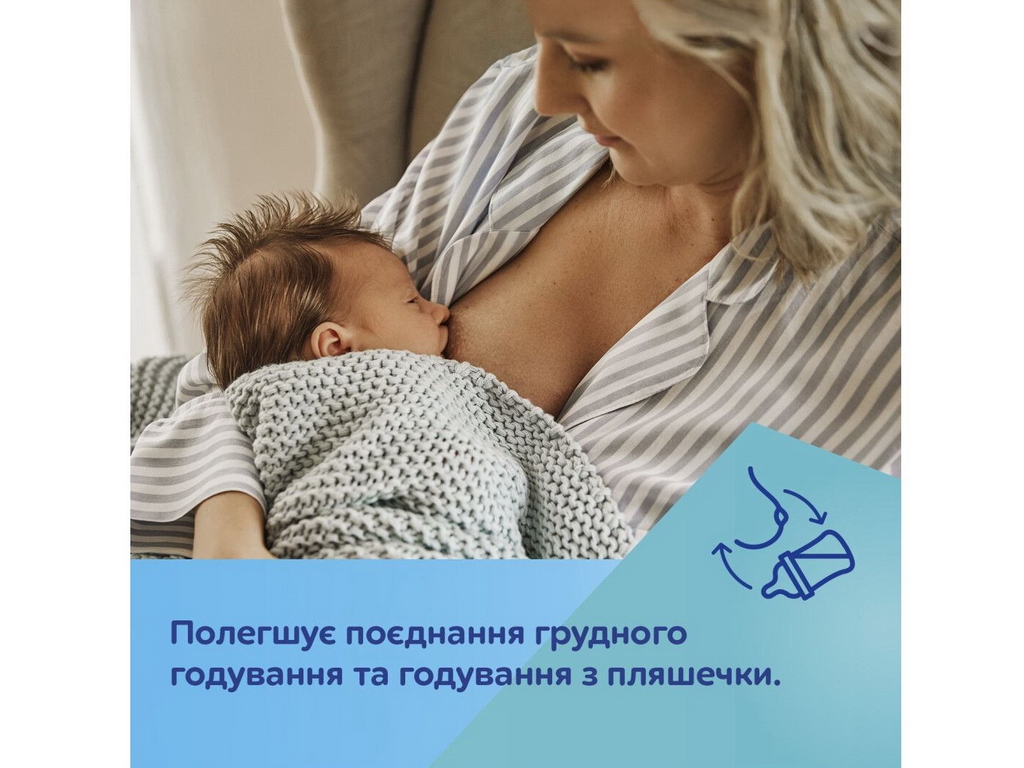 Бутылка антиколиковая с широким отверстием 300 мл Easystart Sleepy Koala – голубая. Canpol Babies 35