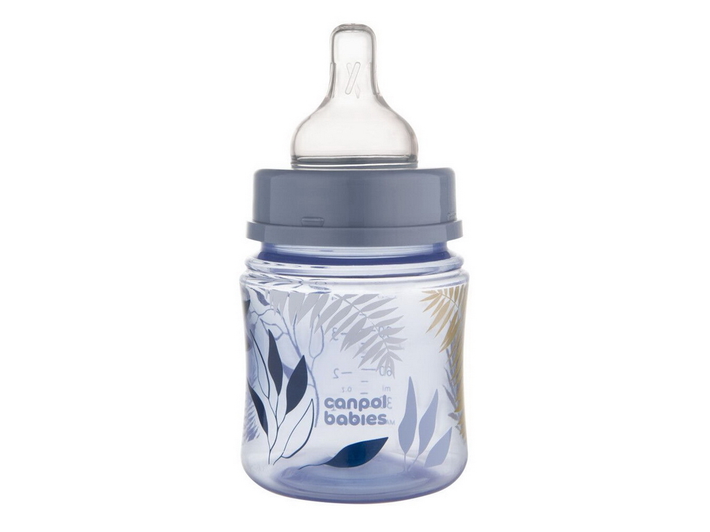 Бутылка антиколиковая с широким отверстием 120 мл Easystart GOLD - голубая. Canpol Babies 35/239_blu