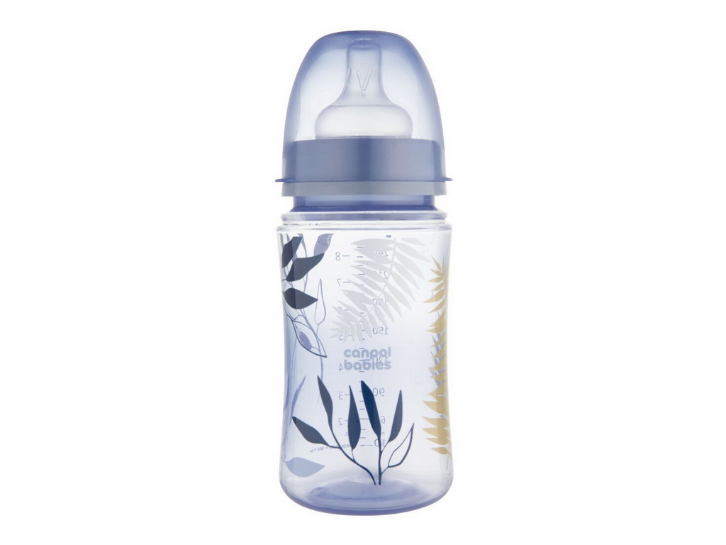Бутылка антиколиковая с широким отверстием 240 мл Easystart GOLD – голубая. Canpol Babies 35/240_blu