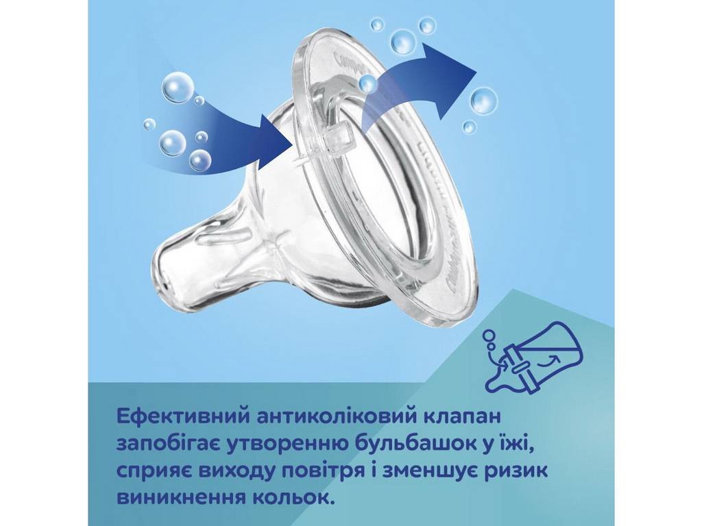 Бутылка антиколиковая с широким отверстием 120 мл Easystart - Гуси. Canpol Babies 35/244