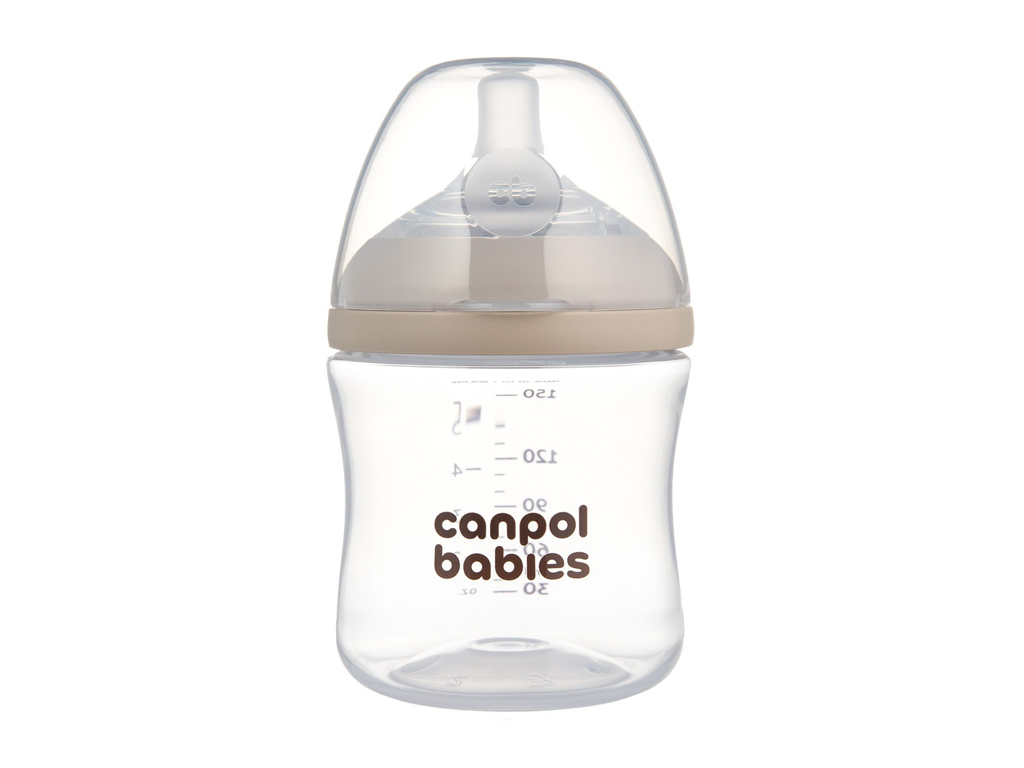 Бутылочка антиколиковая Natural Shape с соской Dual-zone 150 мл, Canpol babies 35/400