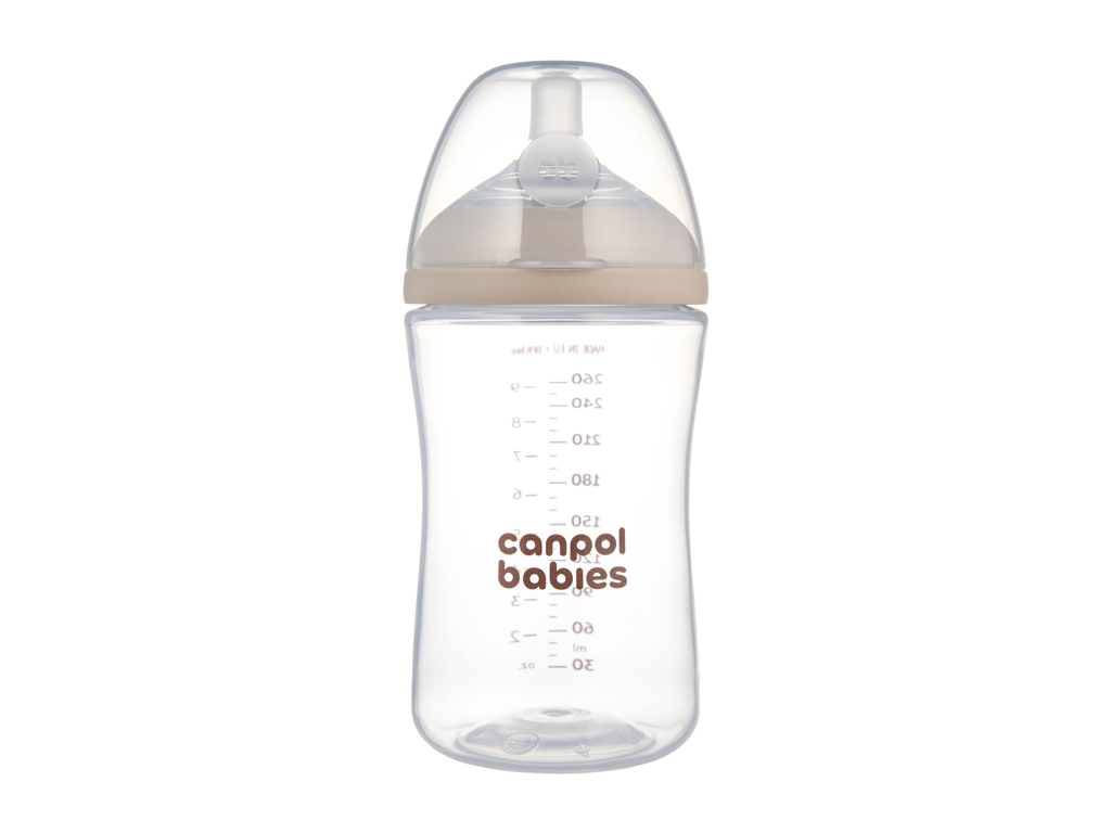 Бутылочка антиколиковая Natural Shape с соской Dual-zone 260 мл, Canpol babies 35/401