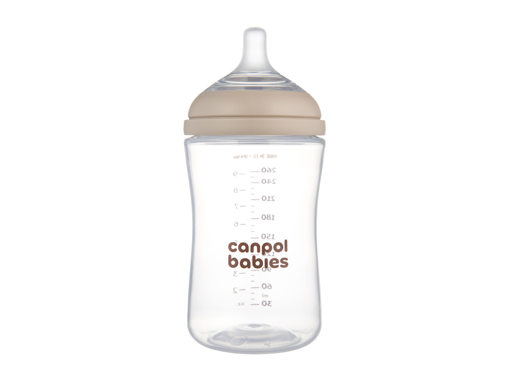 Бутылочка антиколиковая Natural Shape с соской Dual-zone 260 мл, Canpol babies 35/401