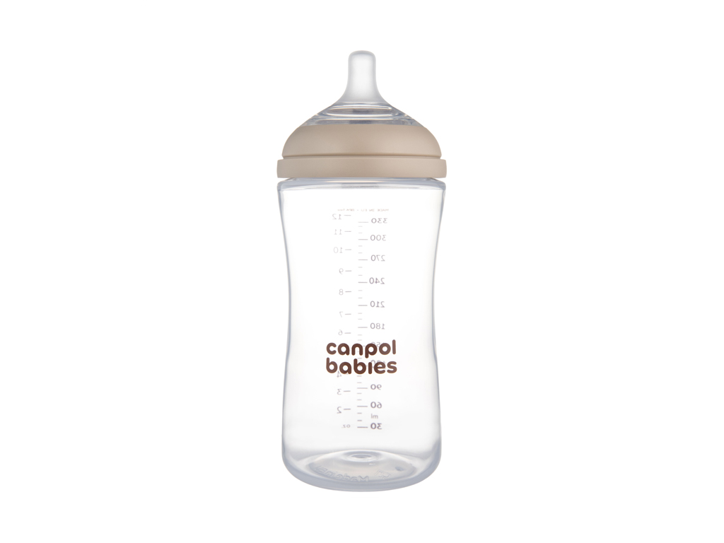 Бутылочка антиколиковая Natural Shape с соской Dual-zone 330 мл, Canpol babies 35/402