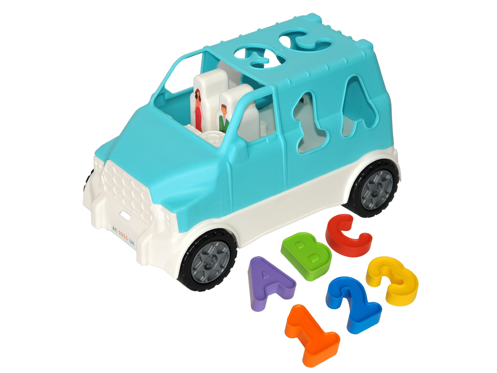 Авто Smart Wheels сортер 6 елементів бірюзовий, Tigres 40062
