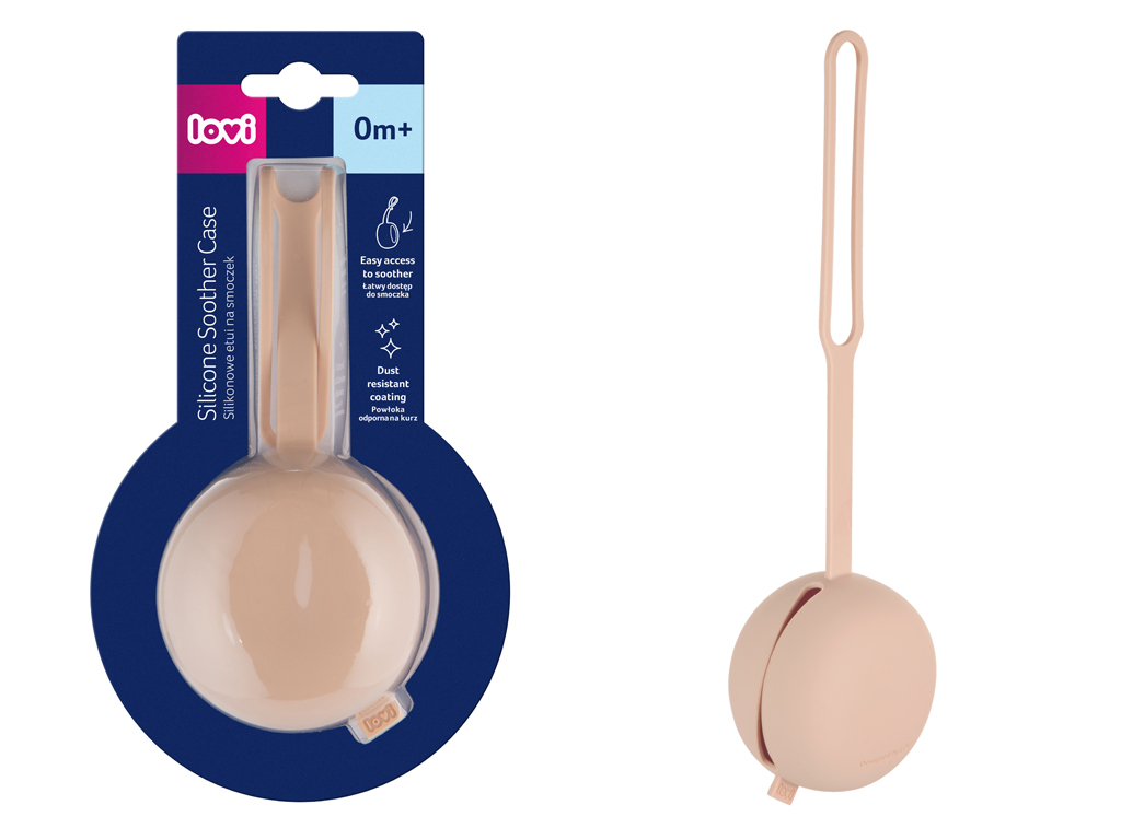 Силиконовый футляр для пустышки Nude. LOVI 51/032_pin