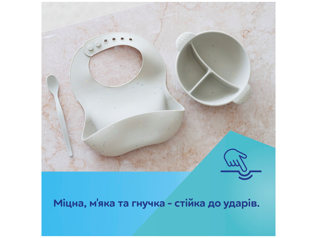 Мисочка силиконовая на присоске с секциями DOTS – розовая. Canpol Babies 51/403_pin