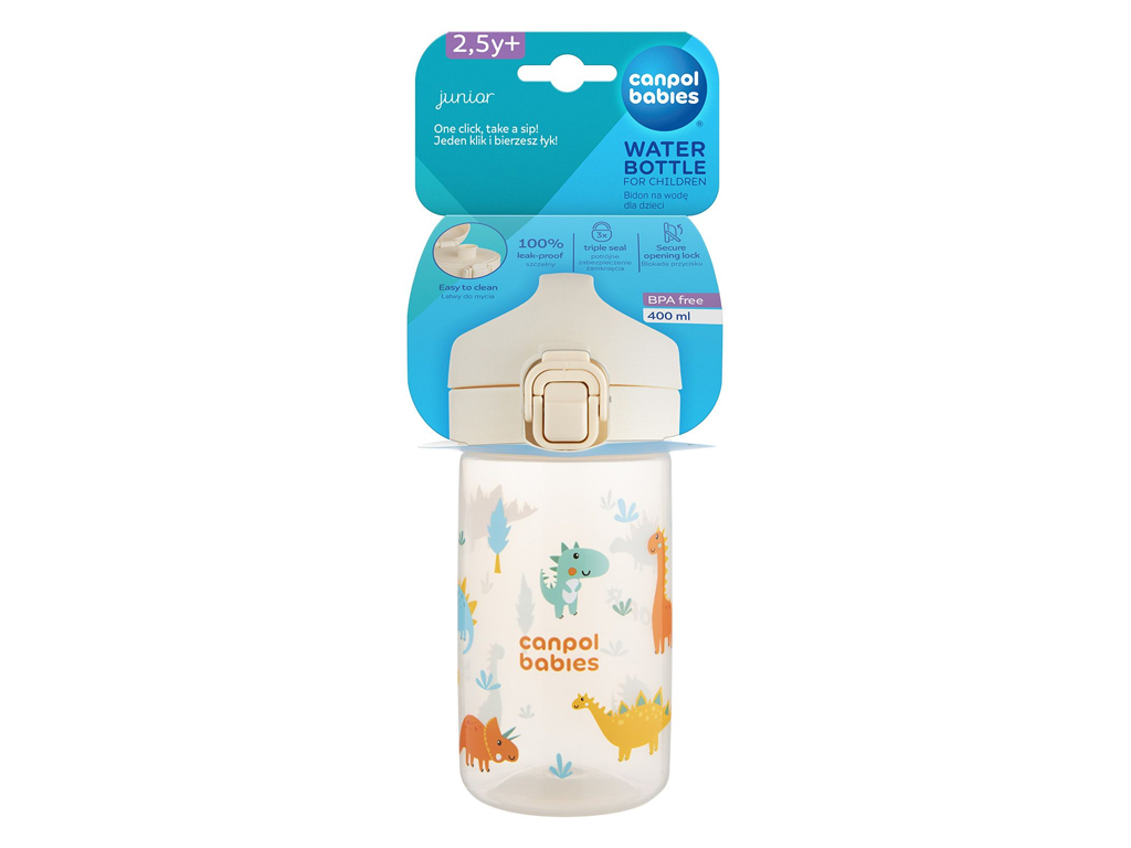 Поильник детский для воды JUNIOR - бежевый, Canpol babies 56/624_bei